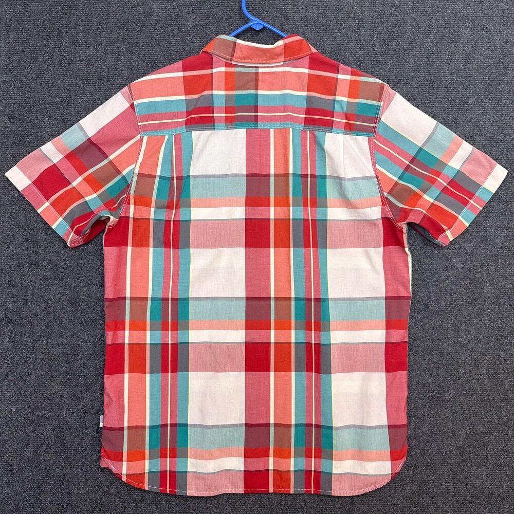 The North Face Multi Plaid Short Sleeve Button Up Shirt Cotton Blend L - Picture 5 of 8